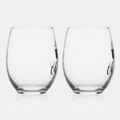 おおー！-おもしろい可愛い ステムなしワイングラス (右)