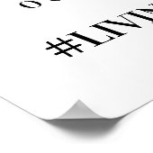 おおー!の写真結婚ハッシュタグのポスター ポスター (角)