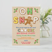 おおー!ジンガーブレッドクッキー交換ホリデーパーティー 招待状 (スタンド正面)