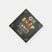 おおー!ジンガーブレッドクッキーAny Age誕生日 スタンダードカクテルナプキン (角)