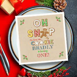おおー！ジンガーブレッドクッキーAny Age誕生日 スタンダードカクテルナプキン