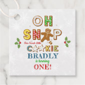 おおー!ジンガーブレッドクッキーAny Age誕生日 フェイバータグ (正面)