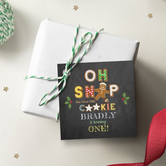 おおー！ジンガーブレッドクッキーAny Age誕生日 フェイバータグ