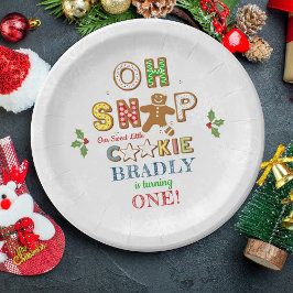 おおー！ジンガーブレッドクッキーAny Age誕生日 ペーパープレート