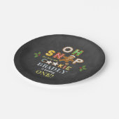 おおー!ジンガーブレッドクッキーAny Age誕生日 ペーパープレート (アングル)