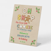 おおー!ジンガーブレッドクッキーAny Age誕生日 台座サイン (正面)