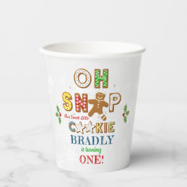 おおー！ジンガーブレッドクッキーAny Age誕生日 紙コップ