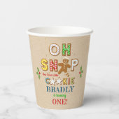 おおー!ジンガーブレッドクッキーAny Age誕生日 紙コップ (裏面)