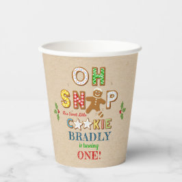 おおー！ジンガーブレッドクッキーAny Age誕生日 紙コップ