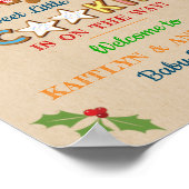 おおー!ジンジャーブレッドクッキー赤ちゃんシャワーへようこそ ポスター (角)