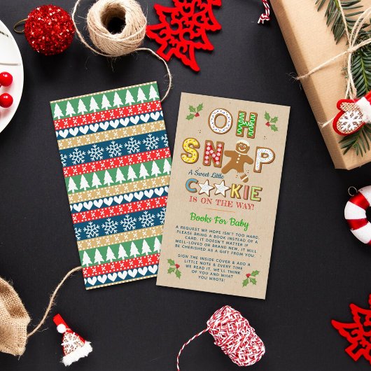 おおー!ジンジャーブレッドクッキー赤ちゃんシャワーブック エンクロージャーカード