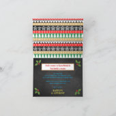 おおー！ジンジャーブレッドクッキー赤ちゃんシャワー サンキューカード (内部)