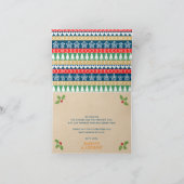 おおー！ジンジャーブレッドクッキー赤ちゃんシャワー サンキューカード (内部)