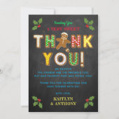 おおー！ジンジャーブレッドクッキー赤ちゃんシャワー サンキューカード (正面)