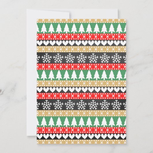 おおー!ジンジャーブレッドクッキー赤ちゃんシャワー サンキューカード (裏面)