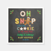 おおー!ジンジャーブレッドクッキー赤ちゃんシャワー スタンダードカクテルナプキン (正面)
