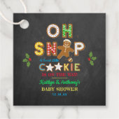 おおー!ジンジャーブレッドクッキー赤ちゃんシャワー フェイバータグ (正面)