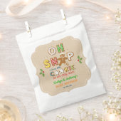 おおー！ジンジャーブレッドクッキー赤ちゃんシャワー フェイバーバッグ (クリップ留めされた状態)