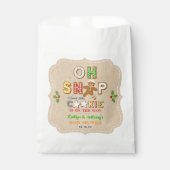 おおー！ジンジャーブレッドクッキー赤ちゃんシャワー フェイバーバッグ (正面)