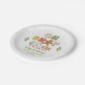 おおー!ジンジャーブレッドクッキー赤ちゃんシャワー ペーパープレート (アングル)