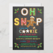 おおー！ジンジャーブレッドクッキー赤ちゃんシャワー 招待状 (正面)