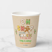 おおー！ジンジャーブレッドクッキー赤ちゃんシャワー 紙コップ (正面)