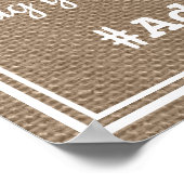 おおー！ソーシャルメディア結婚のハッシュタグの署名 ポスター (角)