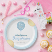 おおー！バルーンベビー期限 ペーパープレート (パーティー)