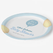 おおー！バルーンベビー期限 ペーパープレート (アングル)