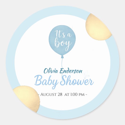 おおー！バルーンベビー期限 ラウンドシール (正面)