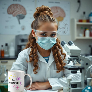 おおー!科学ニューロン生物学先生 おもしろい コーヒーマグカップ