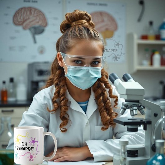 おおー！科学ニューロン生物学先生 おもしろい コーヒーマグカップ