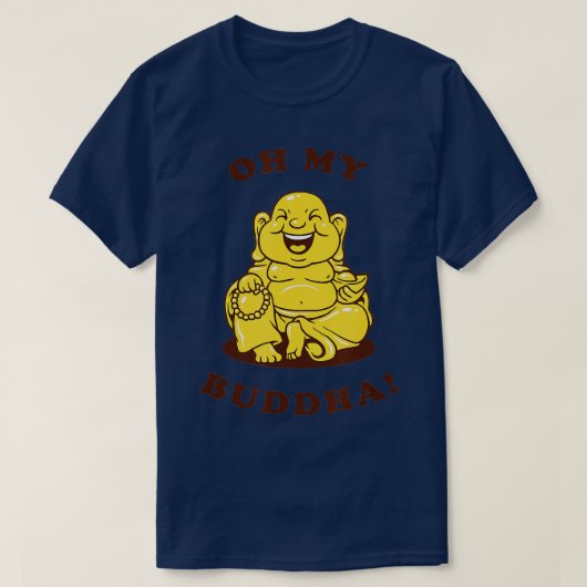 おお仏おもしろい仏神冗談 Tシャツ (デザイン正面)