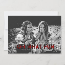 おお何おもしろいレッドバッファロープレイドクリスマスカード シーズンカード