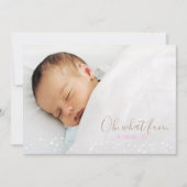 おお何おもしろいレトロクリスマスツリーフォトカード シーズンカード (正面)