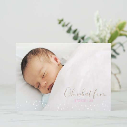 おお何おもしろいレトロクリスマスツリーフォトカード シーズンカード (スタンド正面)