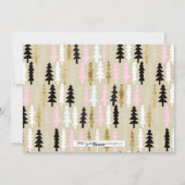 おお何おもしろいレトロクリスマスツリーフォトカード シーズンカード (裏面)