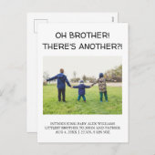 おお兄ちゃん！もう一つ?!ベビーフォト誕生 シーズンポストカード (正面/裏面)