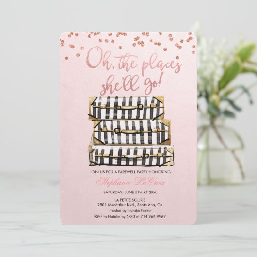 おお別れ行く場所招待状 招待状 (スタンド正面)