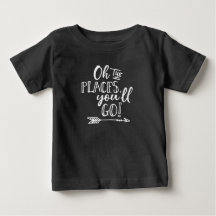 おお前が行く場所タイポグラフィキッズTシャツ