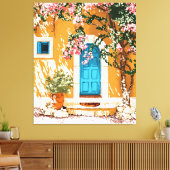 おお前の行く所だ |ブガインビラスペインのリア キャンバスプリント (インサイチュ (リビング))