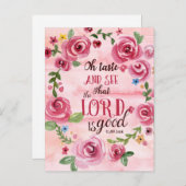 おお味見てご主人様が良いパスラム34:8 ポストカード (正面/裏面)