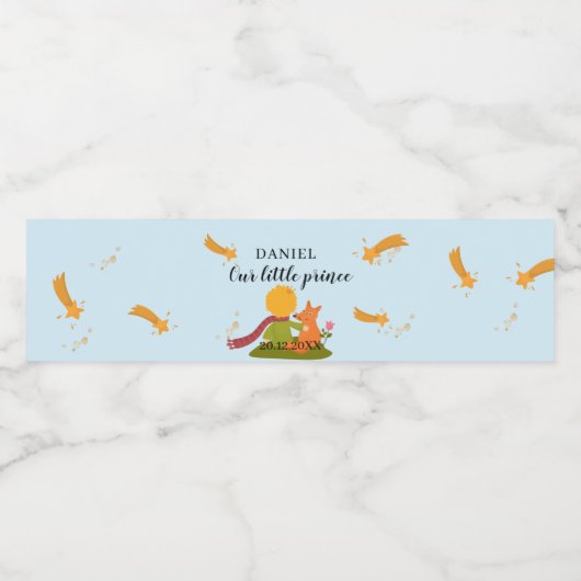 おお坊さんプリンスウォーターボトルラベル ペットボトルラベル (シングルラベル)