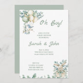 おお坊ちゃんシャワーEucalyptus 招待状 (正面/裏面)