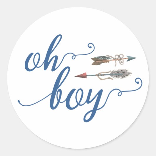 おお坊ちゃんトライバルステッカー ラウンドシール (正面)