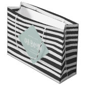 おお坊ちゃん！ツイン男の赤ちゃん感謝していギフトパーティー ラージペーパーバッグ (正面アングル)