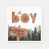 おお坊や松の木 スタンダードカクテルナプキン (正面)