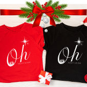 おお夜の神クリスチャンのクリスマスソングイエス Tシャツ