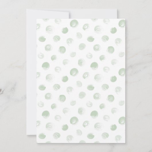 おお少年ユーカリ青い風船の赤ちゃんシャワー 招待状 (裏面)