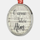 おお来、金属のオーナメント メタルオーナメント (左)